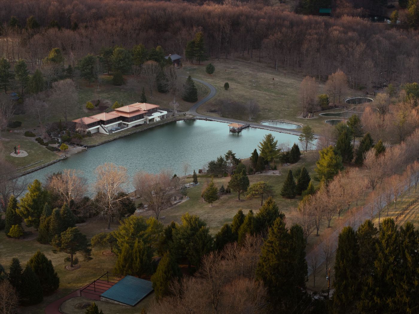 Aerial real estate photography